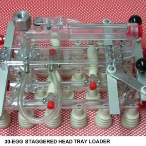 30-Egg Staggered Head Incubator Tray Loader